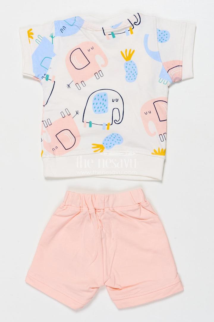 The Nesavu Boys Casual Set Boys Digital Print Cotton Set for Playful Moments and Daily Comfort Nesavu Nesavu boys digital print cotton casual set shorts everyday wear playful styling