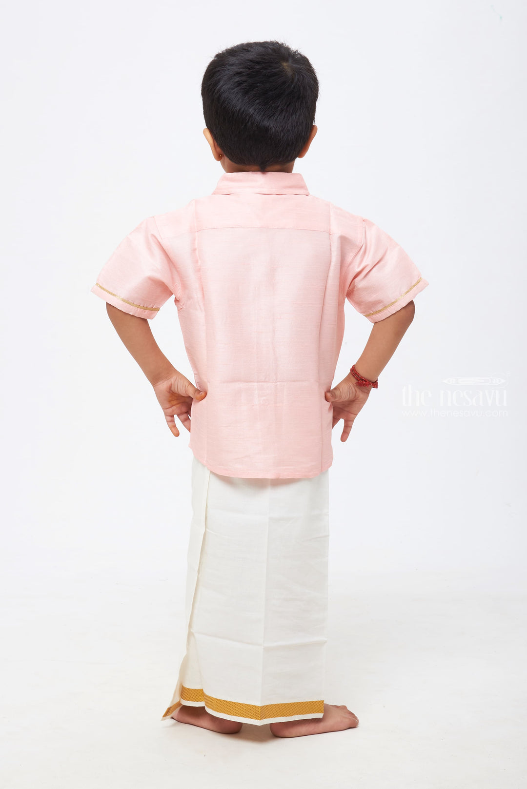 The Nesavu Boys Silk Shirt Boys Elegant Pink Silk Shirt: A Whisper of Timeless Elegance Nesavu Boys Radiant Pink Silk Shirt: Embrace the Gentle Allure of Dawn | The Nesavu