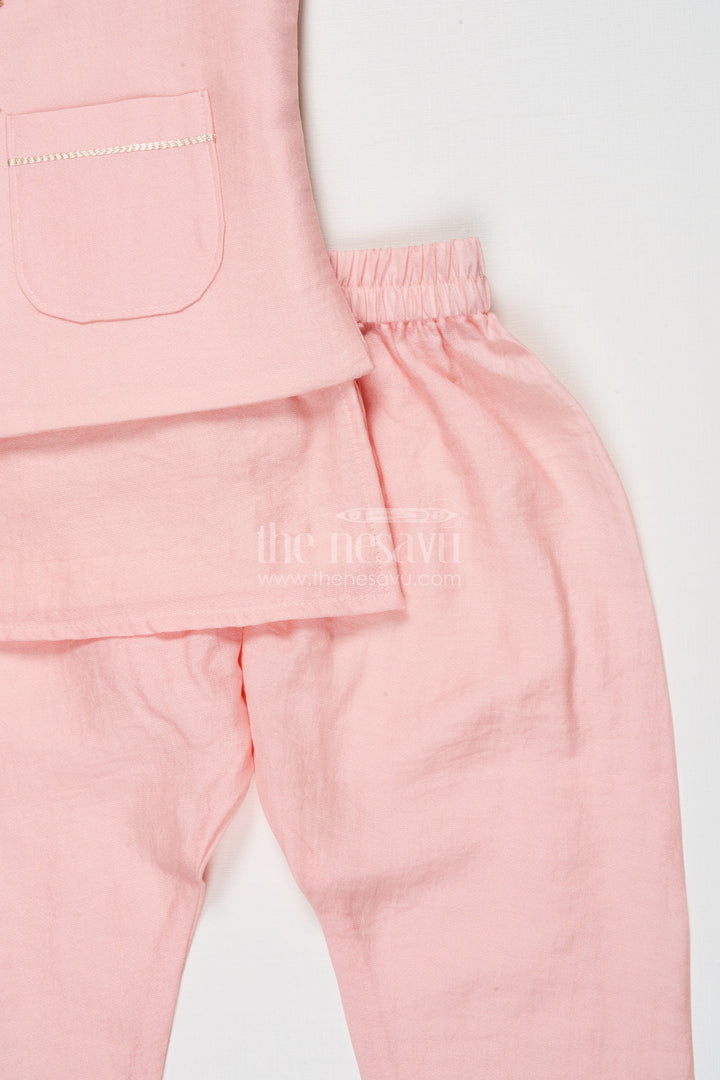 The Nesavu Boys Jacket Sets Boys Embroidered Jacket Kurta Set for Weddings and Festive Functions Nesavu Nesavu boys embroidered jacket kurta set weddings receptions ethnic family events