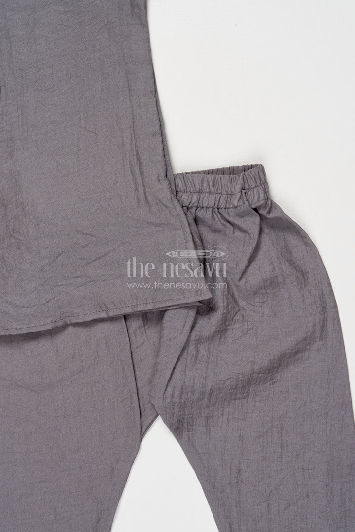 The Nesavu Boys Jacket Sets Boys Embroidered Jacket Set for Formal Functions and Ethnic Days Nesavu Nesavu boys embroidered jacket kurta set formal events traditional school functions