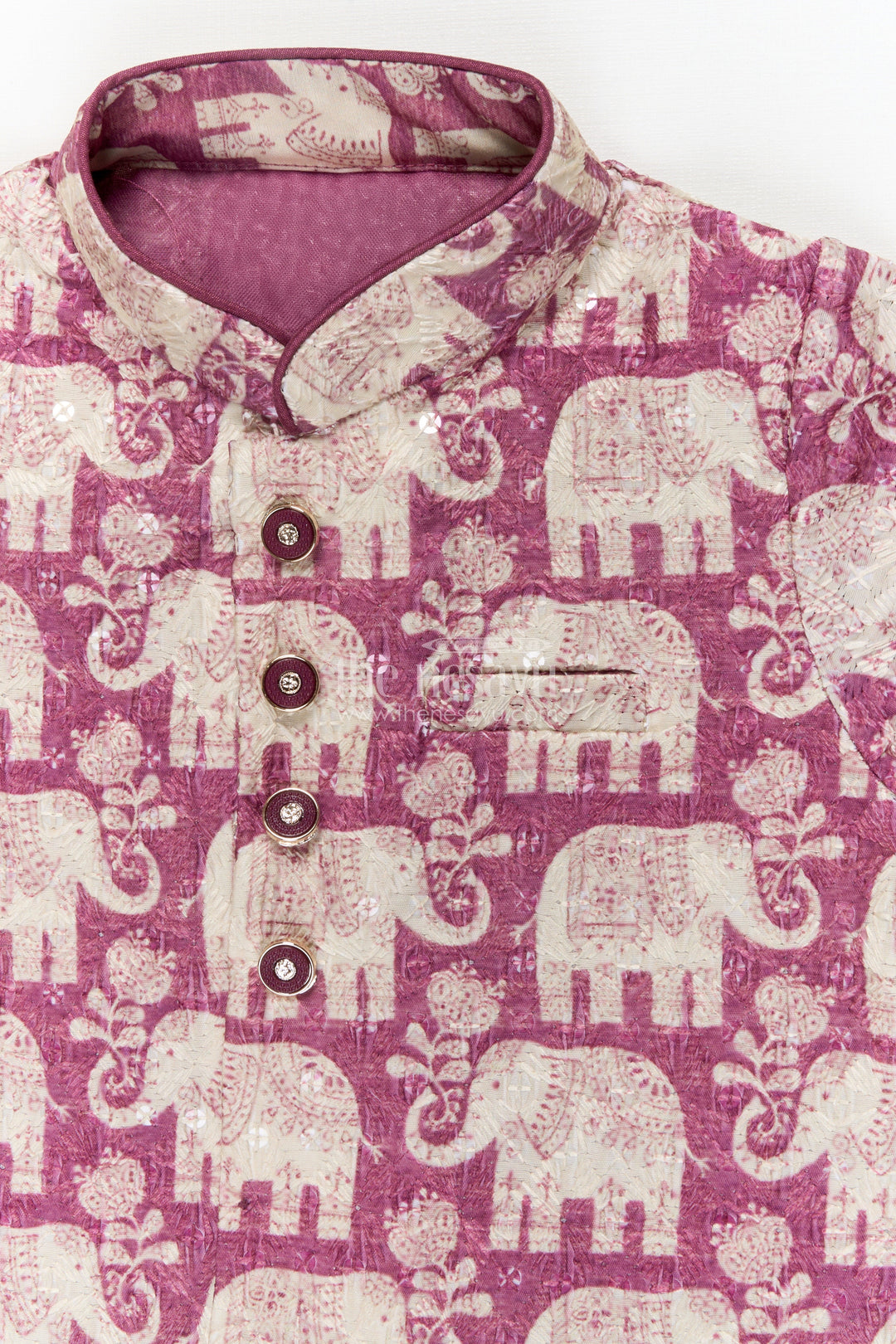 The Nesavu Boys Dothi Set Boys Ethnic Dhoti Kurta Set for Temple Visits and Festive Wear Nesavu Nesavu boys embroidered dhoti kurta set for temple visits and traditional festivals