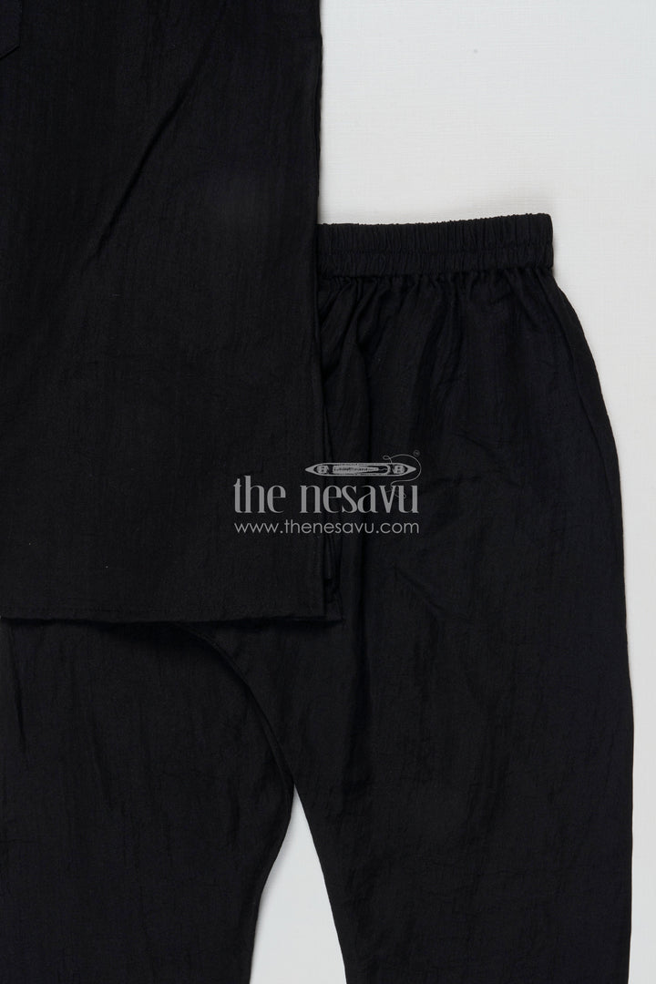 The Nesavu Boys Jacket Sets Boys Ethnic Jacket Set for Family Functions and Festivals Nesavu Nesavu boys silk blend ethnic jacket kurta set weddings pujas traditional celebrations