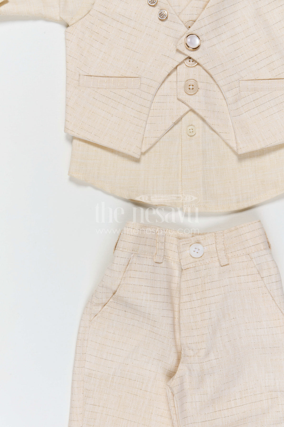 The Nesavu Boys Jacket Sets Boys Ethnic Jacket Set for Festive Events and Family Functions Nesavu Nesavu boys ethnic jacket set for festive occasions weddings and traditional celebrations