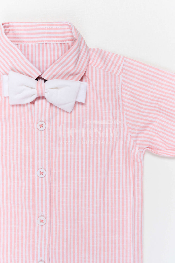 The Nesavu Boys Jacket Sets Boys Ethnic Jacket Set for Weddings and Festive Occasions Nesavu Nesavu boys cotton jacket set with striped design for weddings festive occasions and family celebrations