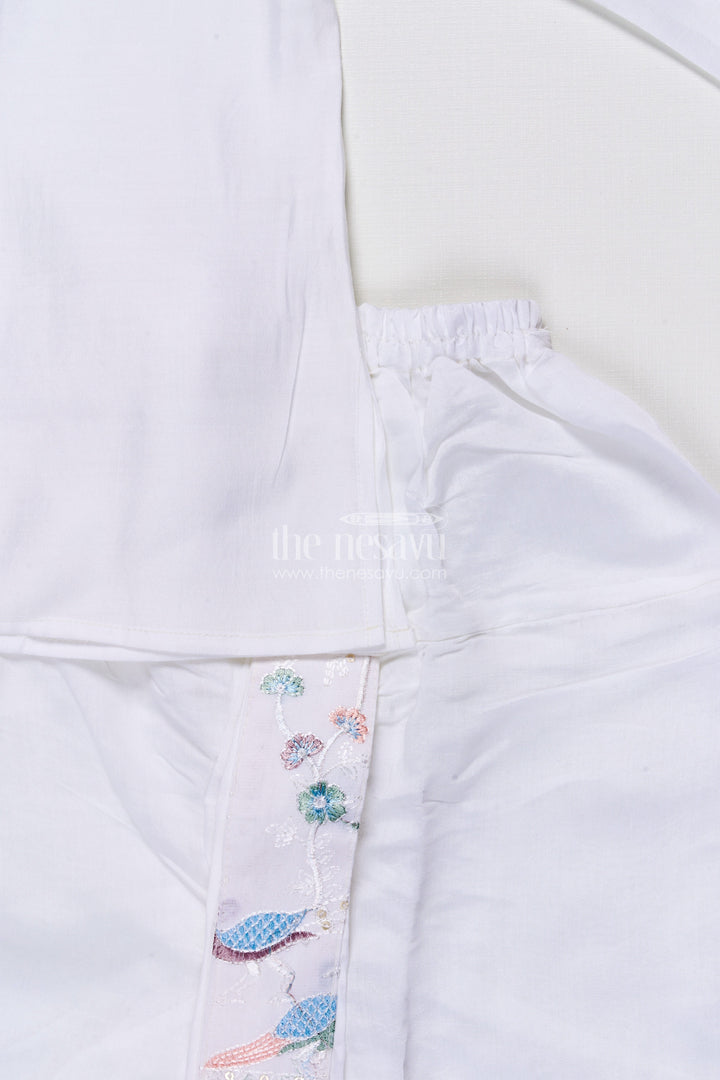 The Nesavu Boys Jacket Sets Boys Ethnic Kurta Jacket Set with Embroidery for Weddings and Family Events Nesavu Nesavu boys kurta jacket set embroidery silk blend festive outfit weddings special occasions