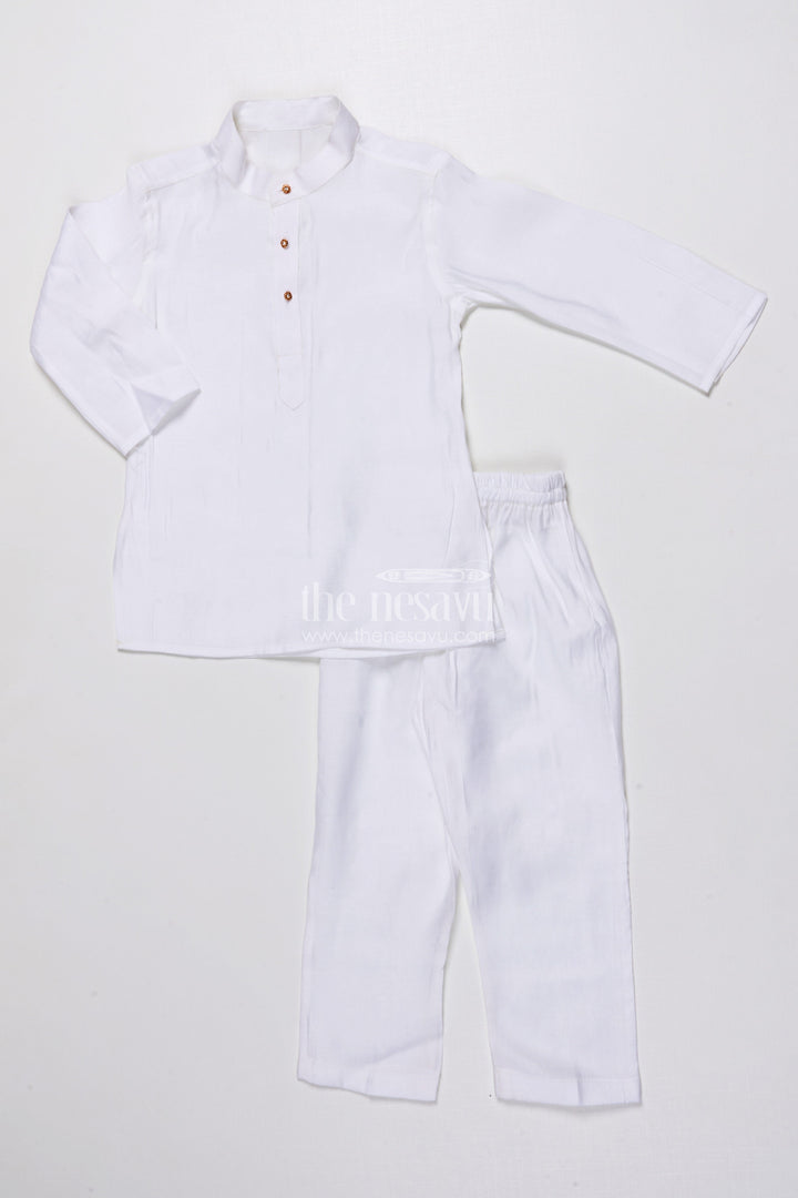 The Nesavu Boys Jacket Sets Boys Ethnic Kurta Jacket Set with Embroidery for Weddings and Family Events Nesavu Nesavu boys kurta jacket set embroidery silk blend festive outfit weddings special occasions