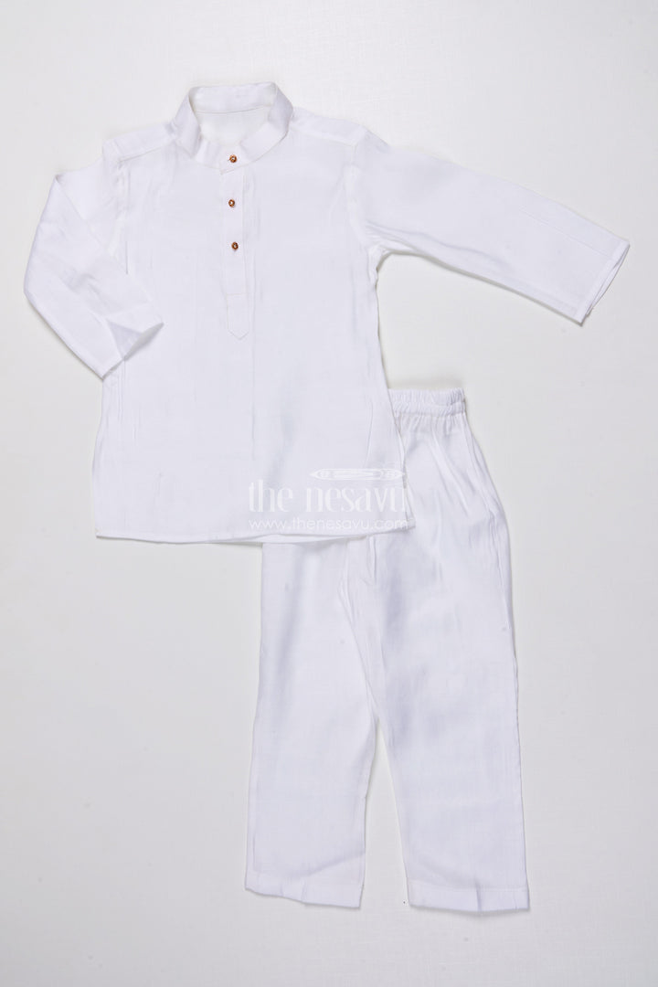 The Nesavu Boys Jacket Sets Boys Ethnic Kurta Jacket Set with Embroidery for Weddings and Family Events Nesavu Nesavu boys kurta jacket set embroidery silk blend festive outfit weddings special occasions