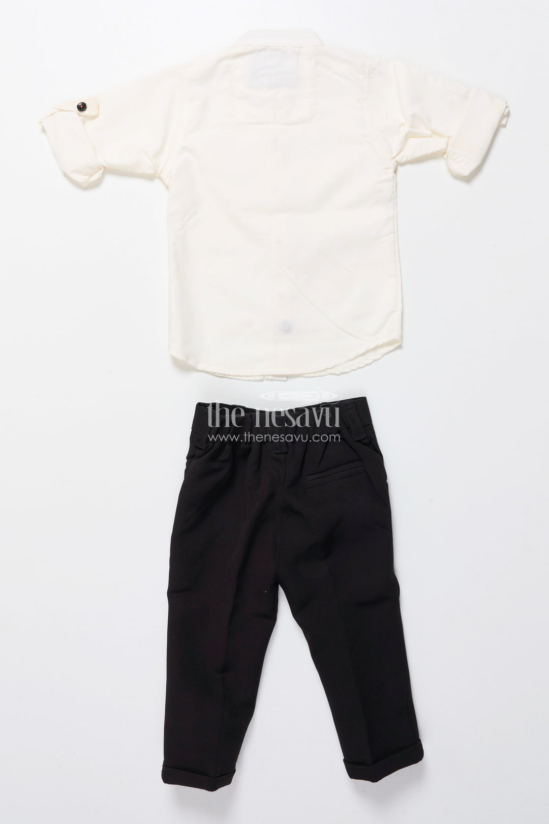 The Nesavu Boys Casual Set Boys Ethnic Outfit with Printed Nehru Jacket and Cotton Pants Nesavu Nesavu boys ethnic cotton outfit printed jacket shirt weddings functions
