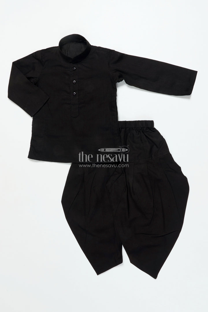 The Nesavu Boys Jacket Sets Boys Festive Jacket Set with Digital Print for Weddings and Birthdays Nesavu Nesavu boys silk blend festive jacket set digital print birthday ethnic celebrations