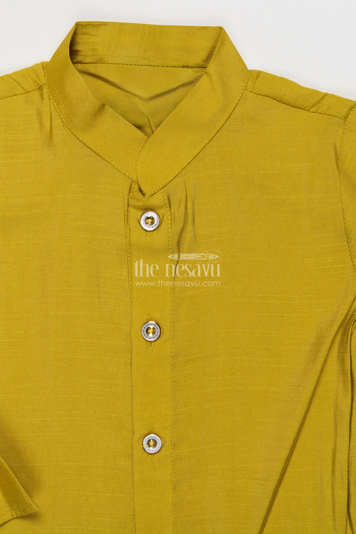 The Nesavu Boys Jacket Sets Boys Festive Jacket Set with Embroidered Digital Print for Weddings Nesavu Nesavu boys ethnic jacket set embroidered digital print weddings festive functions