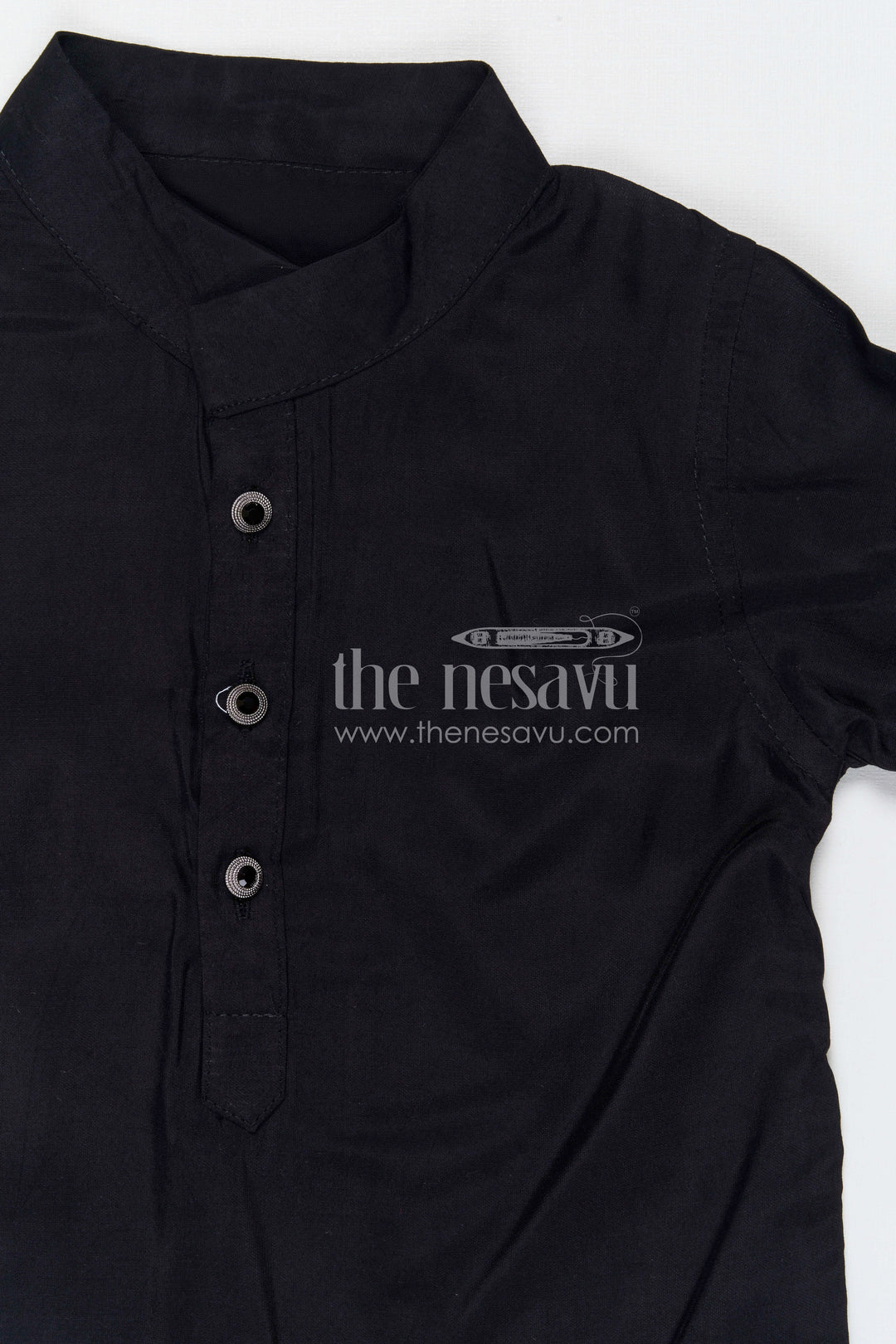 The Nesavu Boys Jacket Sets Boys Festive Kurta Jacket Set for Weddings and Celebrations Nesavu Nesavu boys silk cotton embroidered kurta jacket set for weddings festive celebrations and family occasions