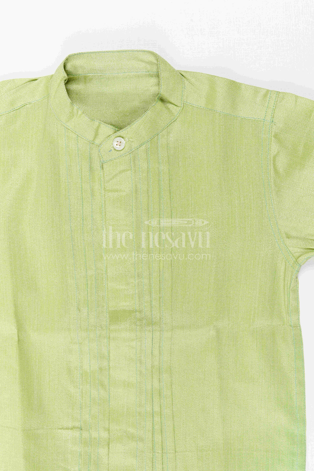 The Nesavu Boys Silk Shirt Boys Festive Silk Shirt for Traditional Celebrations Nesavu Nesavu Boys Tissue Silk Shirt For Traditional Celebrations Weddings And Festive Family Events