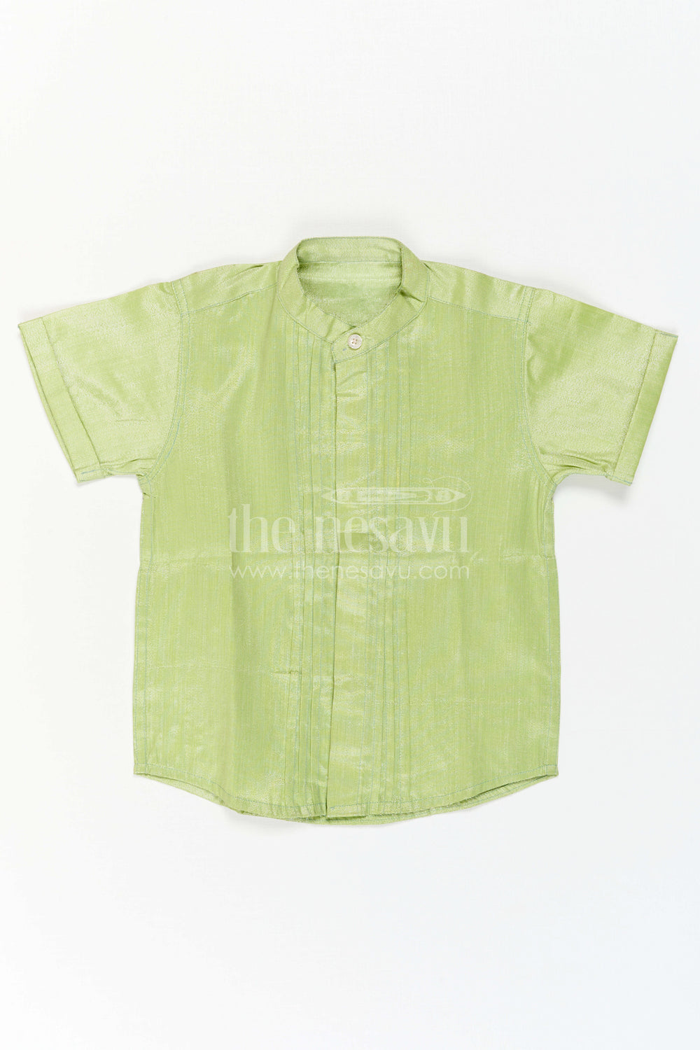 The Nesavu Boys Silk Shirt Boys Festive Silk Shirt for Traditional Celebrations Nesavu Nesavu Boys Tissue Silk Shirt For Traditional Celebrations Weddings And Festive Family Events