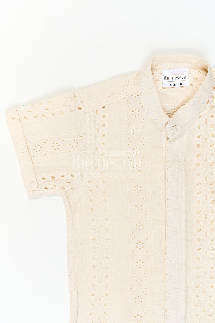 The Nesavu Boys Cotton Shirt Boys Hakoba Shirt for Summer Vacations and Special Day Outings Nesavu Nesavu Boys Hakoba Shirt For Summer Vacations Family Outings And Special Occasions