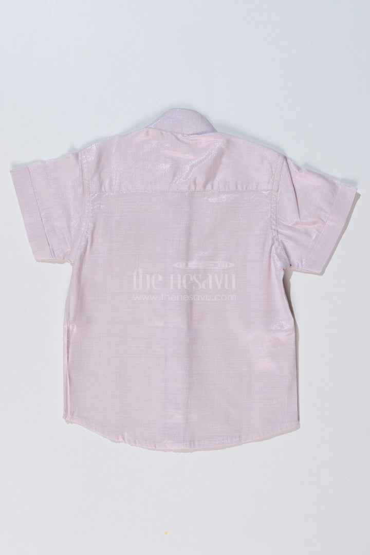The Nesavu Boys Silk Shirt Boys Half Shirt White with Embroidered Owl Motif and Mandarin Collar Nesavu Nesavu Boys Half Shirt White Owl Embroidery Mandarin Collar Ethnic Wear