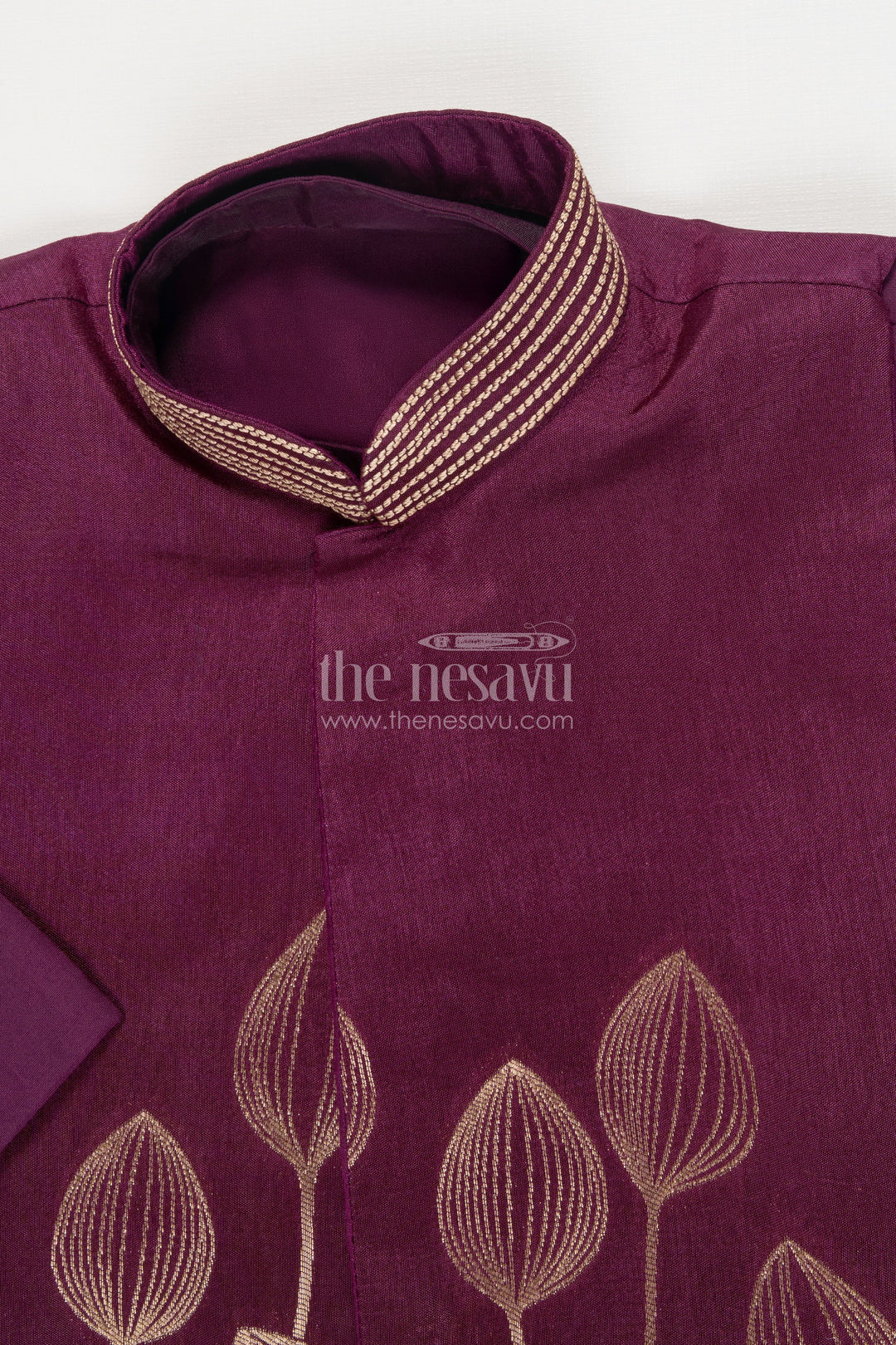 The Nesavu Boys Jacket Sets Boys Jacket Kurta Set for Weddings and Festive Receptions Nesavu Nesavu boys jacquard silk jacket kurta set weddings festive family celebrations