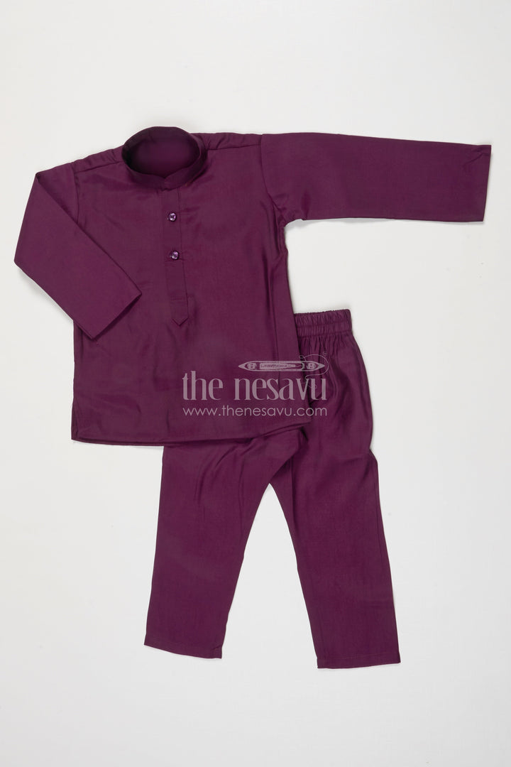 The Nesavu Boys Jacket Sets Boys Jacket Kurta Set for Weddings and Festive Receptions Nesavu Nesavu boys jacquard silk jacket kurta set weddings festive family celebrations