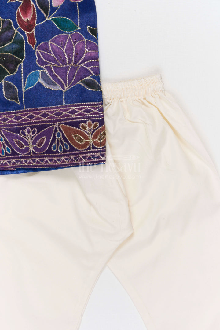 The Nesavu Boys Jacket Sets Boys Jacket Set for Wedding and Festive Occasions Nesavu Nesavu Boys Jacket Set For Wedding And Festive Occasions With Designer Embroidered Viscose Silk