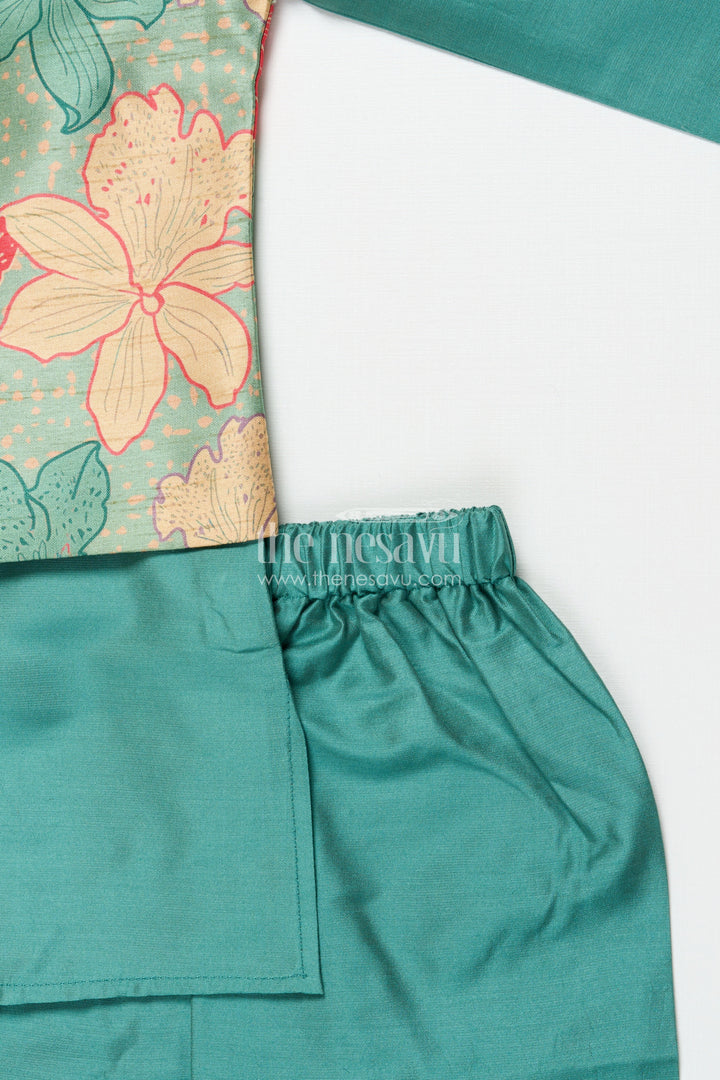 The Nesavu Boys Jacket Sets Boys Jacket Set for Weddings and Festive Occasions Nesavu Nesavu boys festive jacket set digital print weddings special family celebrations