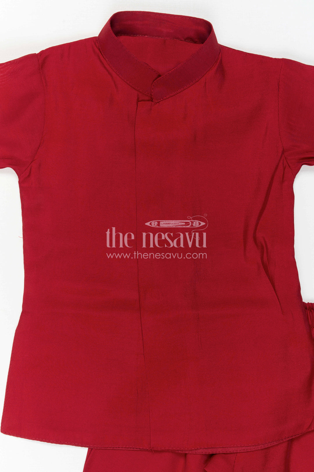 The Nesavu Boys Jacket Sets Boys Kurta Jacket Set for Festive Occasions and Family Weddings Nesavu Nesavu Boys Festive Kurta Jacket Set With Printed Ethnic Jacket For Weddings And Celebrations