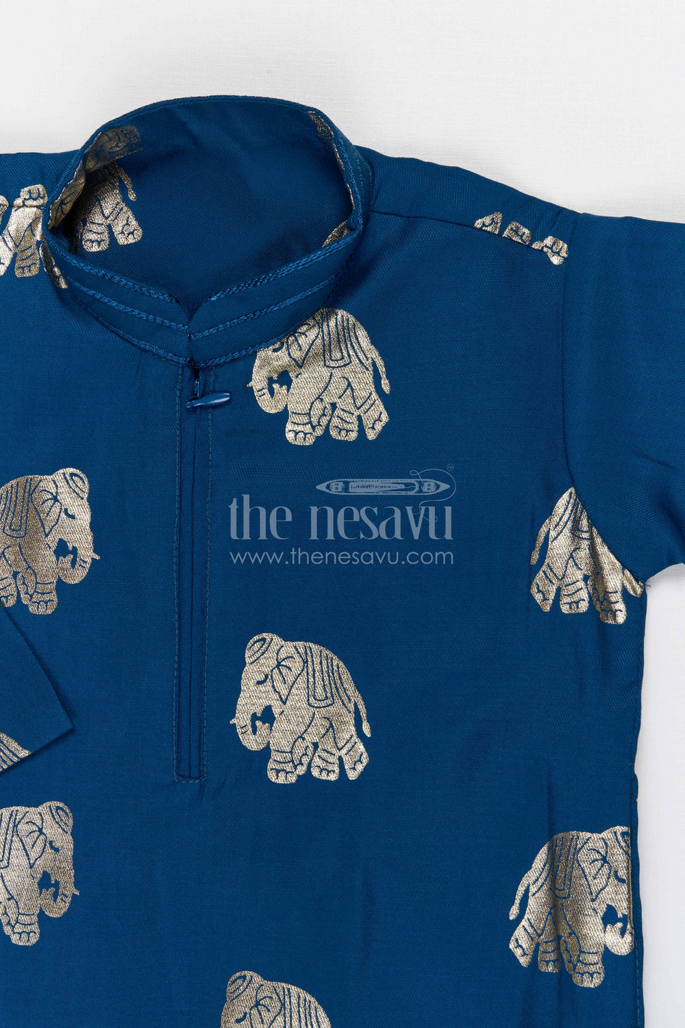 The Nesavu Boys Kurtha Set Boys Kurta Set for Festivals and Family Celebrations Nesavu Nesavu boys kurta set for festivals weddings and traditional family celebrations silk blend ethnic wear