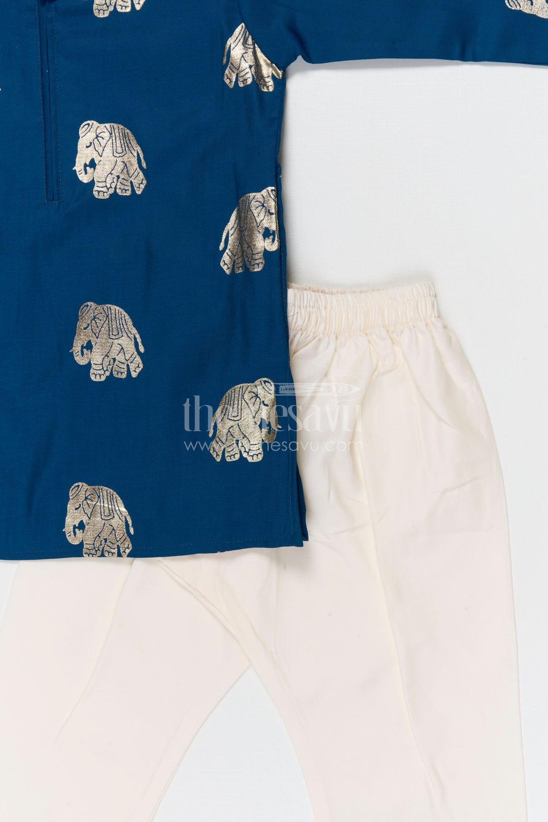 The Nesavu Boys Kurtha Set Boys Kurta Set for Festivals and Family Celebrations Nesavu Nesavu boys kurta set for festivals weddings and traditional family celebrations silk blend ethnic wear