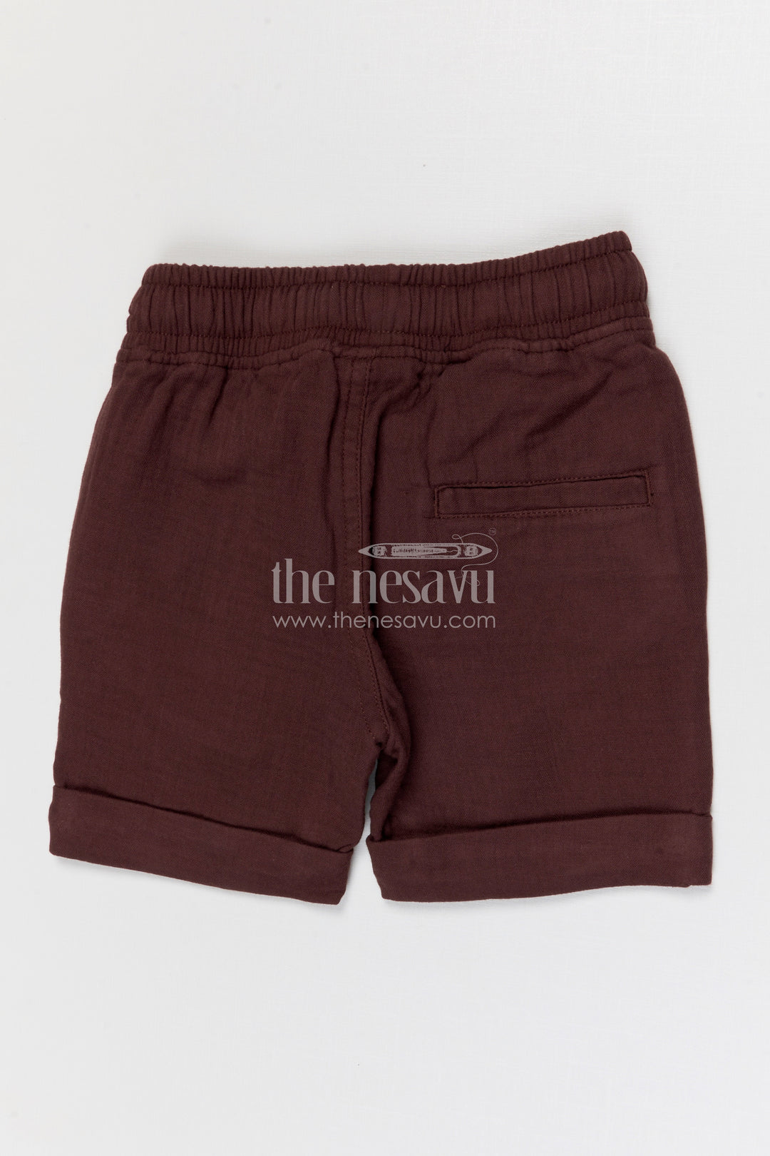 The Nesavu Boys Shorts Boys Lightweight Muslin Cotton Shorts for Everyday Play and Comfort Nesavu Nesavu boys lightweight muslin cotton shorts for everyday play breathable kids drawstring shorts