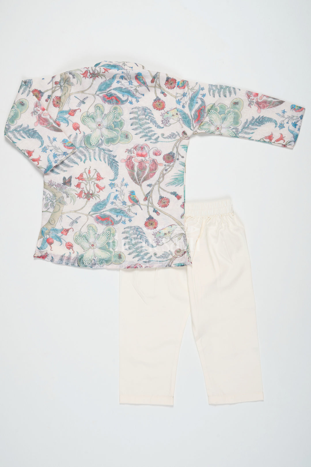 The Nesavu Boys Kurtha Set Boys Multicolor Chanderi Cotton Kurtha Set with Digital Print Diwali Outfit for Little Men Nesavu Boys Multicolor Chanderi Cotton Kurtha Set Nesavu Diwali Outfit Men Digital Print