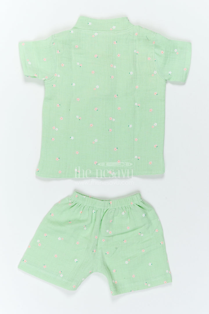 The Nesavu Boys Casual Set Boys Muslin Casual Set for Playdates Travel and Relaxed Weekends Nesavu Nesavu Boys Muslin Casual Set For Playdates Travel Family Outings And Relaxed Summer Weekends