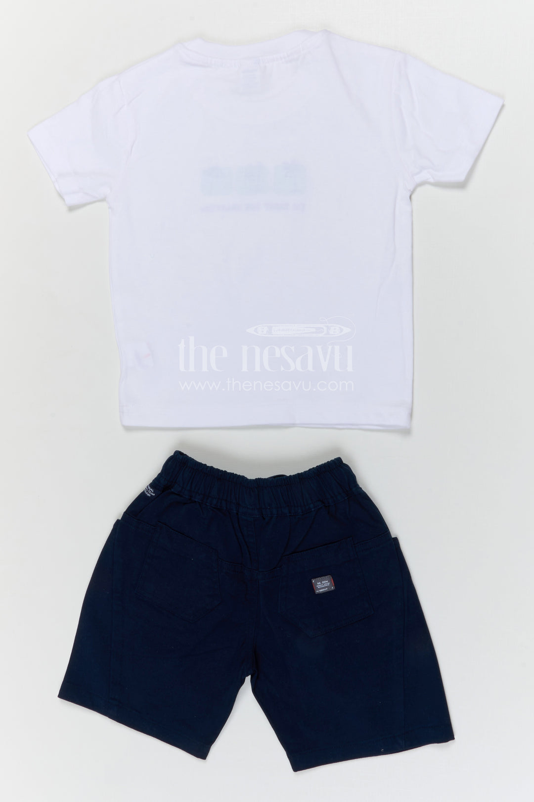The Nesavu Boys Casual Set Boys Muslin Cotton Casual Set for Playtime and Everyday Comfort Nesavu Nesavu boys muslin cotton casual set for playtime with breathable fabric and relaxed fit summer outfit