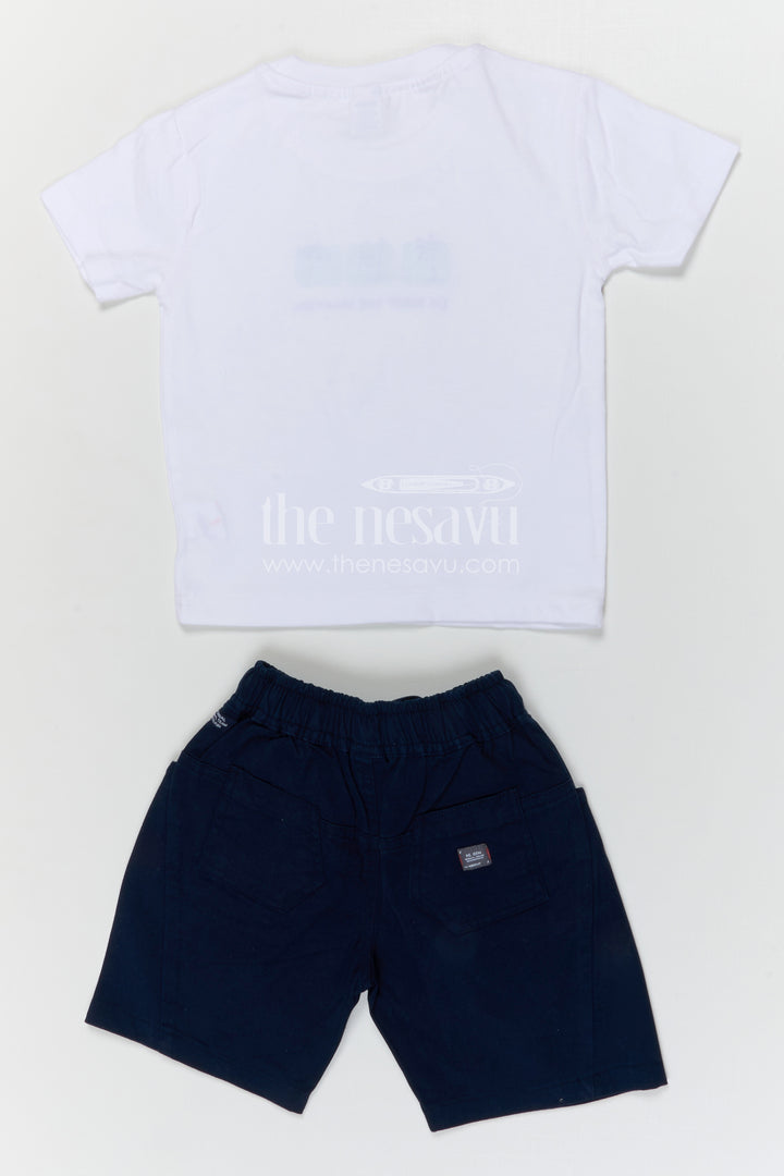 The Nesavu Boys Casual Set Boys Muslin Cotton Casual Set for Playtime and Everyday Comfort Nesavu Nesavu boys muslin cotton casual set for playtime with breathable fabric and relaxed fit summer outfit