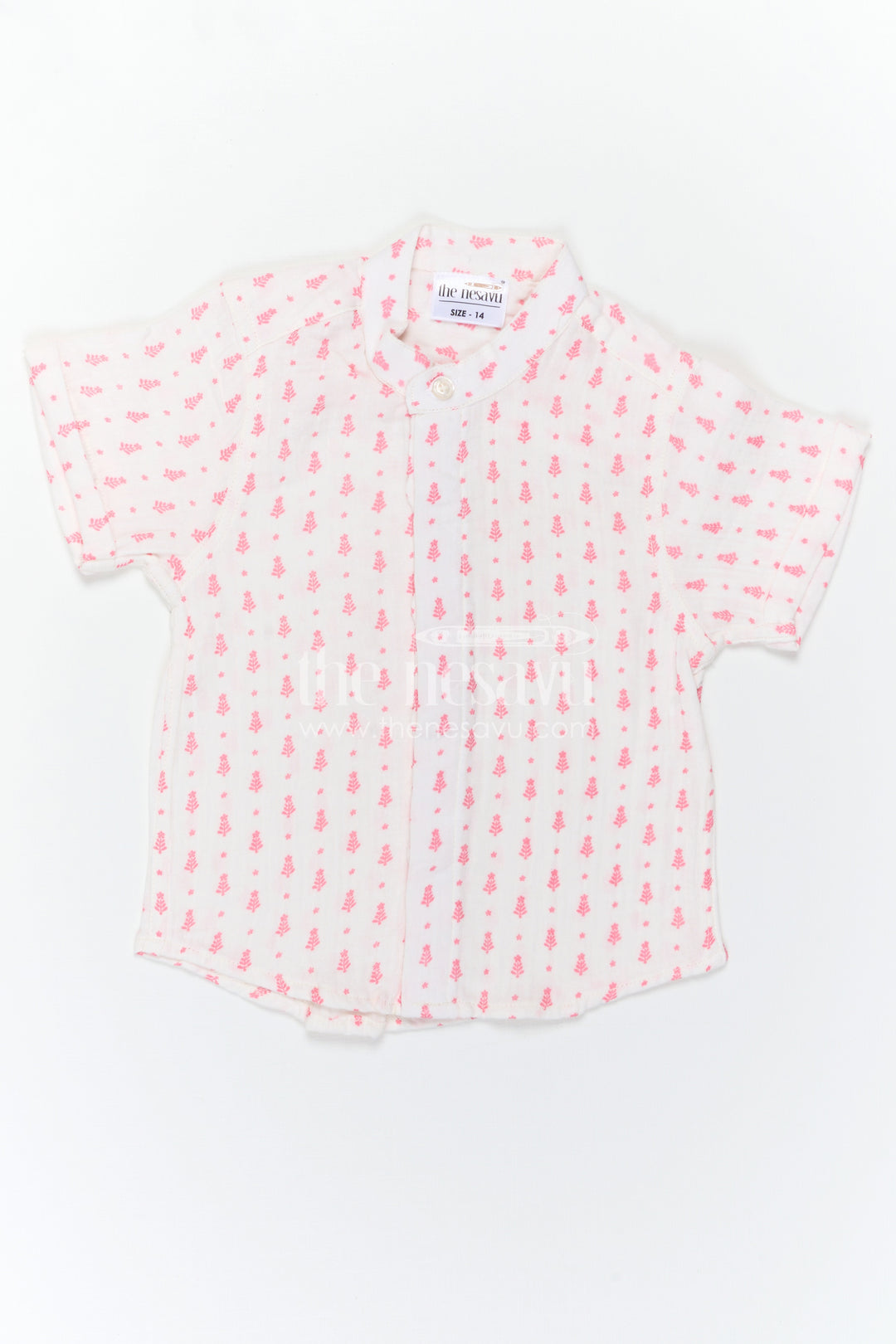 The Nesavu Boys Cotton Shirt Boys Muslin Cotton Shirt for Daily Wear and Light Comfort Nesavu Nesavu Boys Muslin Cotton Printed Shirt For Daily Wear And Casual Outings With Breathable Soft Fabric
