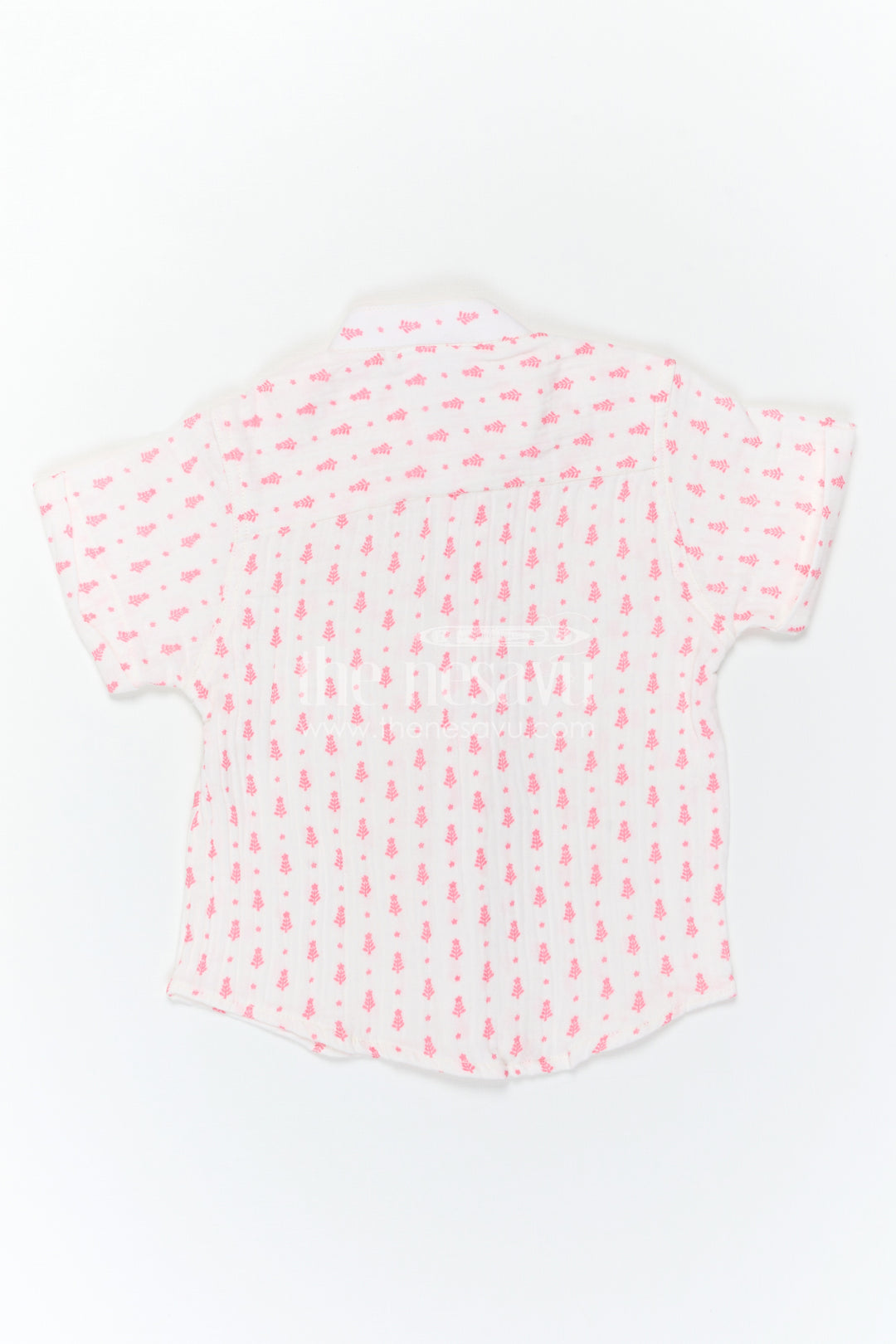 The Nesavu Boys Cotton Shirt Boys Muslin Cotton Shirt for Daily Wear and Light Comfort Nesavu Nesavu Boys Muslin Cotton Printed Shirt For Daily Wear And Casual Outings With Breathable Soft Fabric