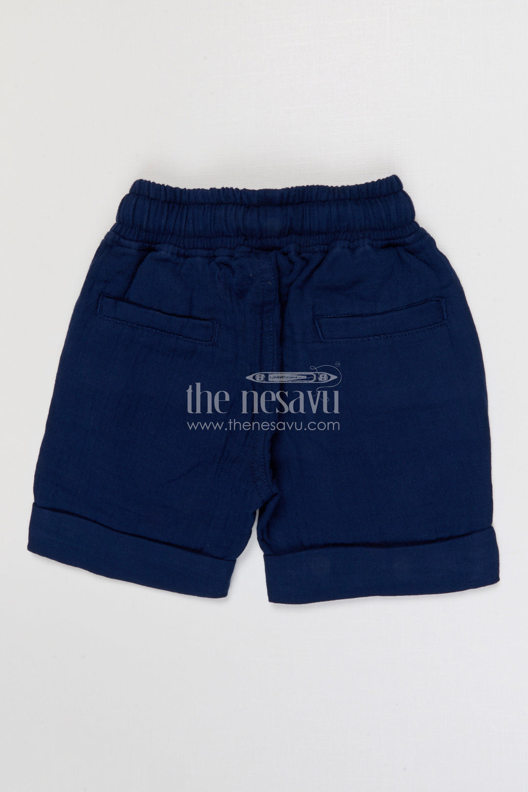 The Nesavu Boys Shorts Boys Muslin Cotton Shorts for Active Play and Everyday Comfort Nesavu Nesavu boys muslin cotton shorts for active play breathable kids drawstring summer shorts