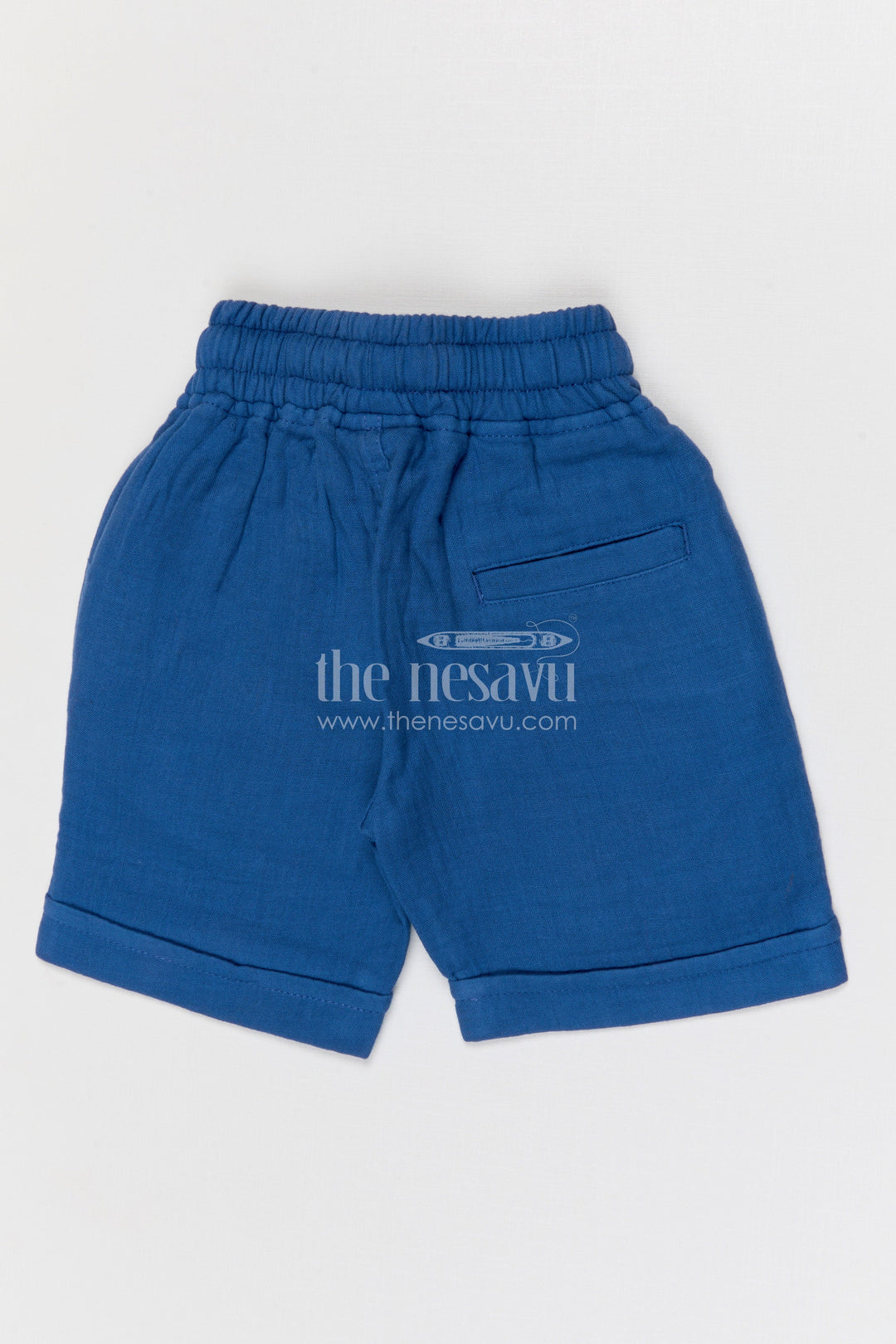 The Nesavu Boys Shorts Boys Muslin Cotton Shorts for Outdoor Play and Everyday Comfort Nesavu Nesavu boys muslin cotton shorts for outdoor play breathable kids drawstring summer shorts