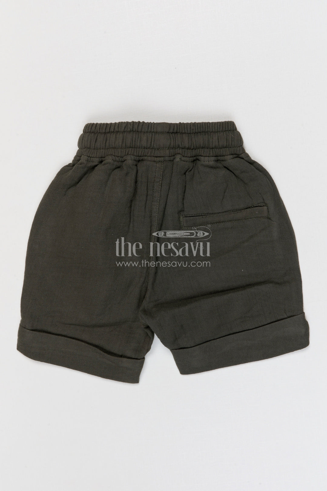 The Nesavu Boys Shorts Boys Muslin Cotton Shorts for Playground Fun and Daily Wear Nesavu Nesavu boys muslin cotton shorts for playground fun breathable kids drawstring summer shorts