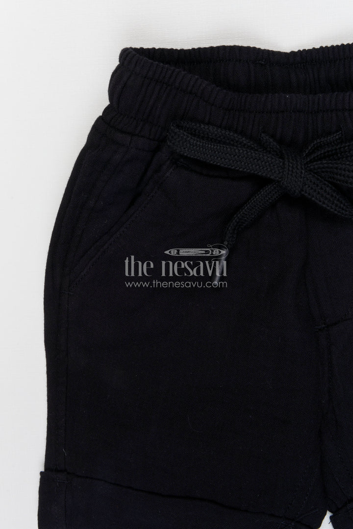 The Nesavu Boys Shorts Boys Muslin Cotton Shorts for Sports Activities and Summer Play Nesavu Nesavu boys muslin cotton shorts for sports and summer play breathable kids drawstring shorts