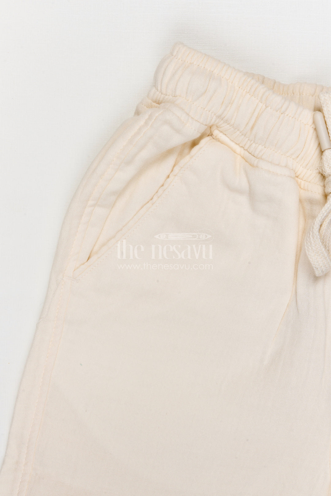 The Nesavu Boys Shorts Boys Muslin Cotton Shorts for Summer Outings and Daily Play Nesavu Nesavu boys muslin cotton shorts for summer outings breathable kids drawstring casual shorts