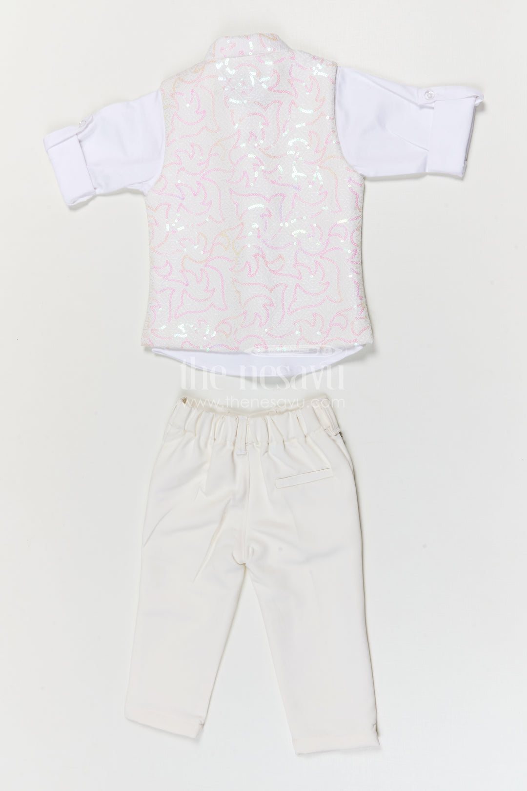 The Nesavu Boys Jacket Sets Boys Party Wear Jacket Set for Weddings and Special Occasions Nesavu Nesavu boys party wear jacket set for weddings and special occasions with sequin embroidery and formal style