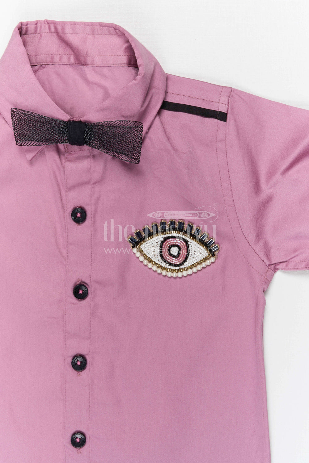 The Nesavu Boys Casual Set Boys Party Wear Shirt and Pant Set for Birthday Nesavu Nesavu boys satin shirt and lycra pant set for birthday parties festive celebrations and special events