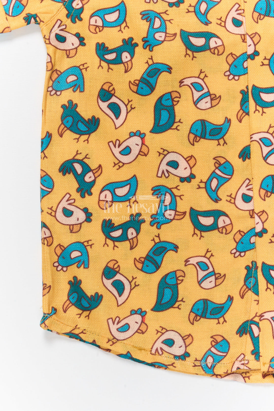 The Nesavu Boys Linen Shirt Boys Playful Print Linen Shirt for Everyday Comfort and Fun Looks Nesavu Nesavu boys playful cartoon print linen shirt playdates family outings everyday dressing