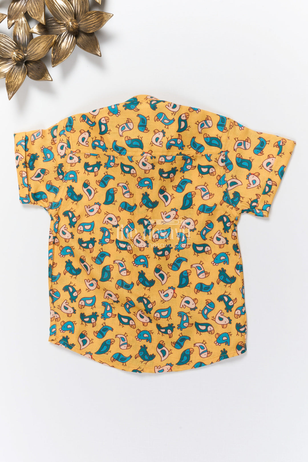 The Nesavu Boys Linen Shirt Boys Playful Print Linen Shirt for Everyday Comfort and Fun Looks Nesavu Nesavu boys playful cartoon print linen shirt playdates family outings everyday dressing