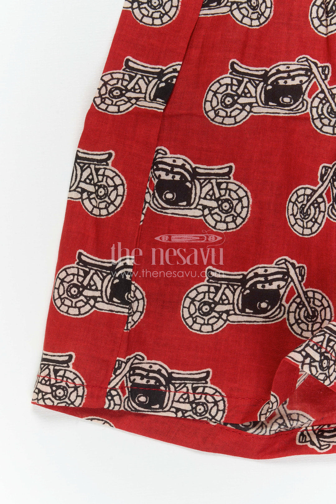 The Nesavu Boys Casual Set Boys Printed Co Ord Dress for Casual Outings and Everyday Wear Nesavu Nesavu Boys Cotton Co Ord Set For Casual Wear With Digital Print Shirt And Shorts Everyday Outfit