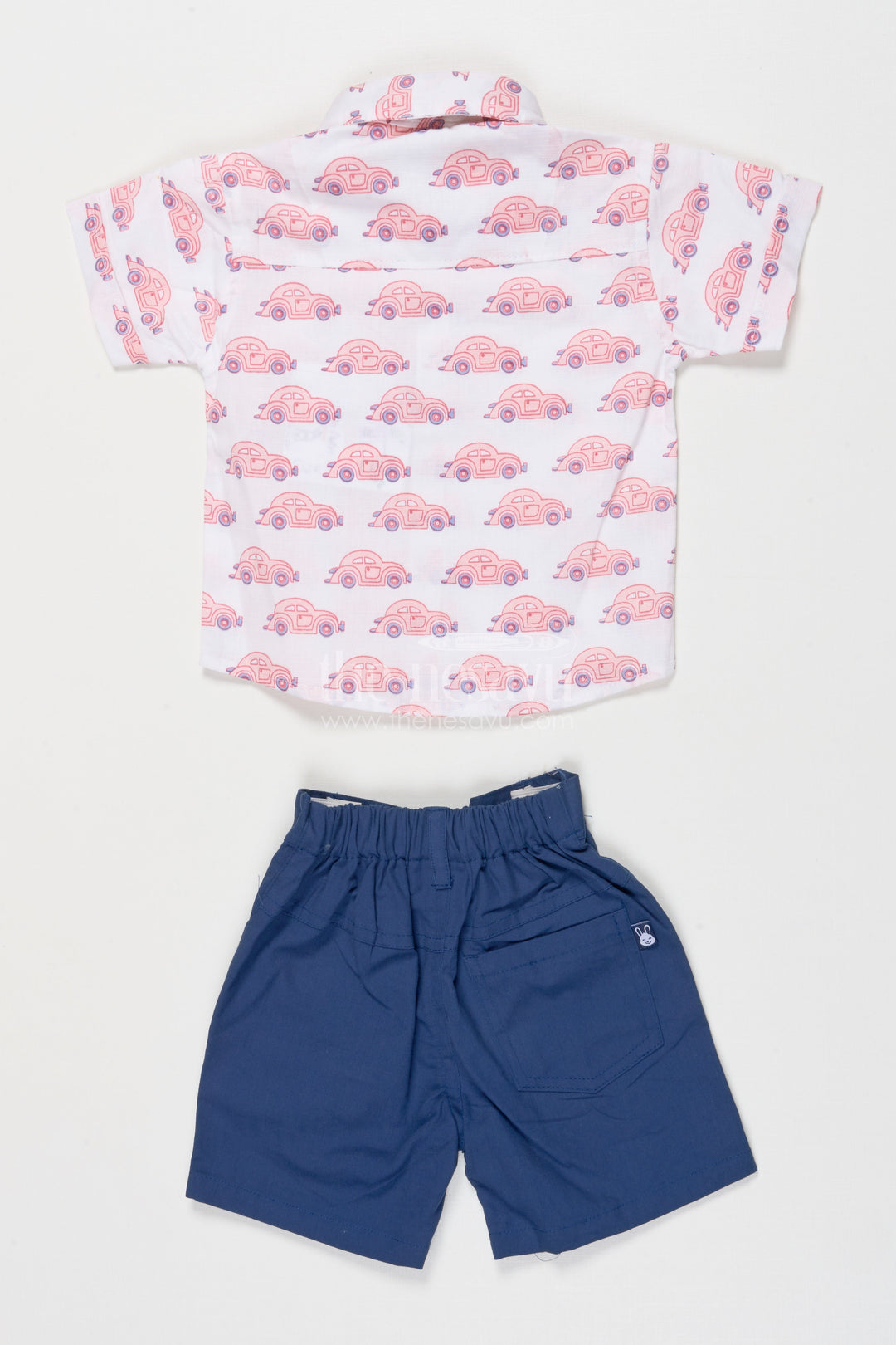 The Nesavu Boys Casual Set Boys Printed Cotton Shirt and Shorts Set for Everyday Dressing Nesavu Nesavu boys printed cotton shirt shorts set casual wear daily play