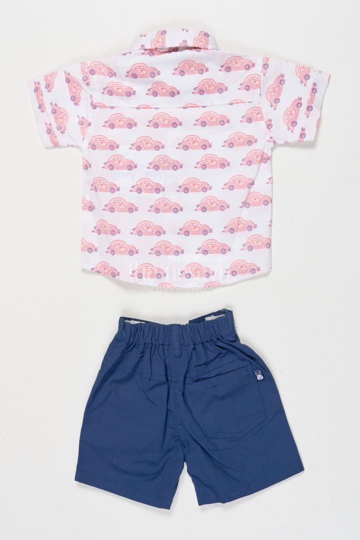 The Nesavu Boys Casual Set Boys Printed Cotton Shirt and Shorts Set for Everyday Dressing Nesavu Nesavu boys printed cotton shirt shorts set casual wear daily play