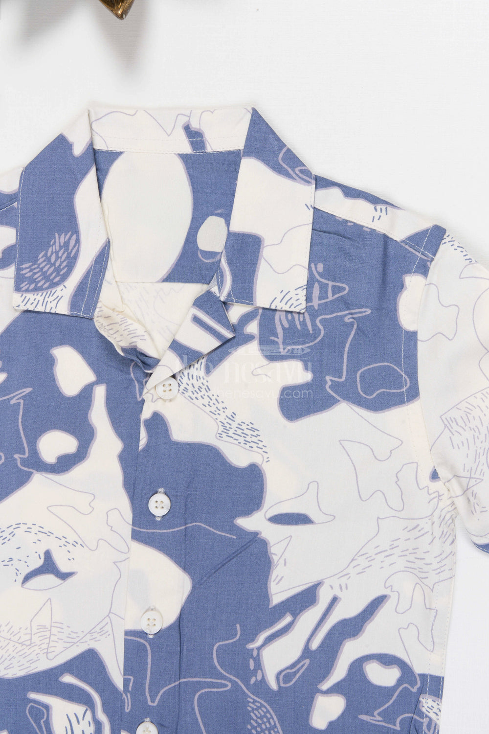 The Nesavu Boys Cotton Shirt Boys Printed Cotton Shirt for Casual Outings and Holidays Nesavu Nesavu Boys Printed Tweed Cotton Shirt For Casual Outings Holidays And Stylish Everyday Wear