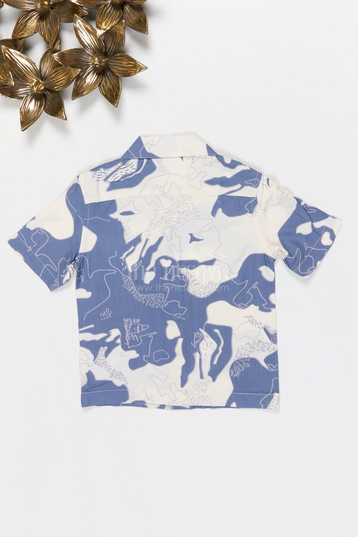 The Nesavu Boys Cotton Shirt Boys Printed Cotton Shirt for Casual Outings and Holidays Nesavu Nesavu Boys Printed Tweed Cotton Shirt For Casual Outings Holidays And Stylish Everyday Wear