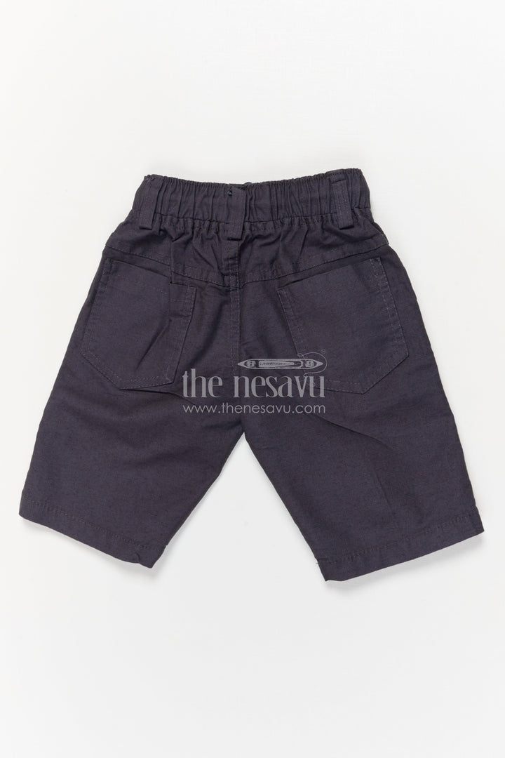 The Nesavu Boys Shorts Boys Printed Shorts in Breathable Cotton with Sporty Graphic Design Nesavu Playful boys printed cotton shorts with adjustable fit and bold graphic