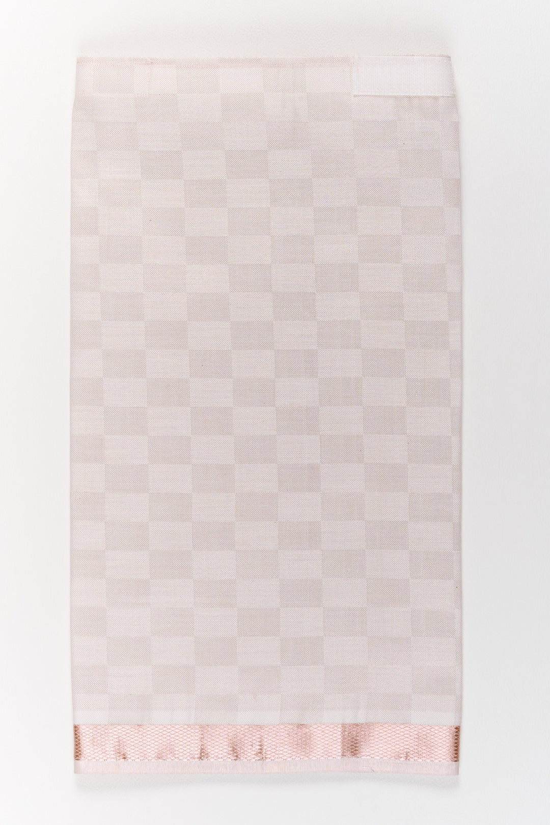 The Nesavu Boys Vesti Boys Silk Dhoti with Rose Gold Zari Border for Traditional Wear Nesavu Nesavu Boys Silk Dhoti Rose Gold Zari Border Cultural Events Festivals