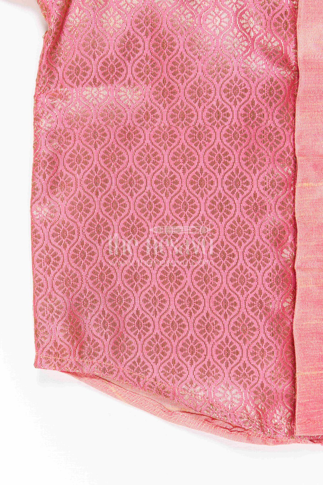 The Nesavu Boys Silk Shirt Boys Silk Shirt for Festive Weddings and Traditional Family Functions Nesavu Nesavu Boys Raw Silk Shirt With Jacquard Woven Panel For Weddings And Festive Occasions